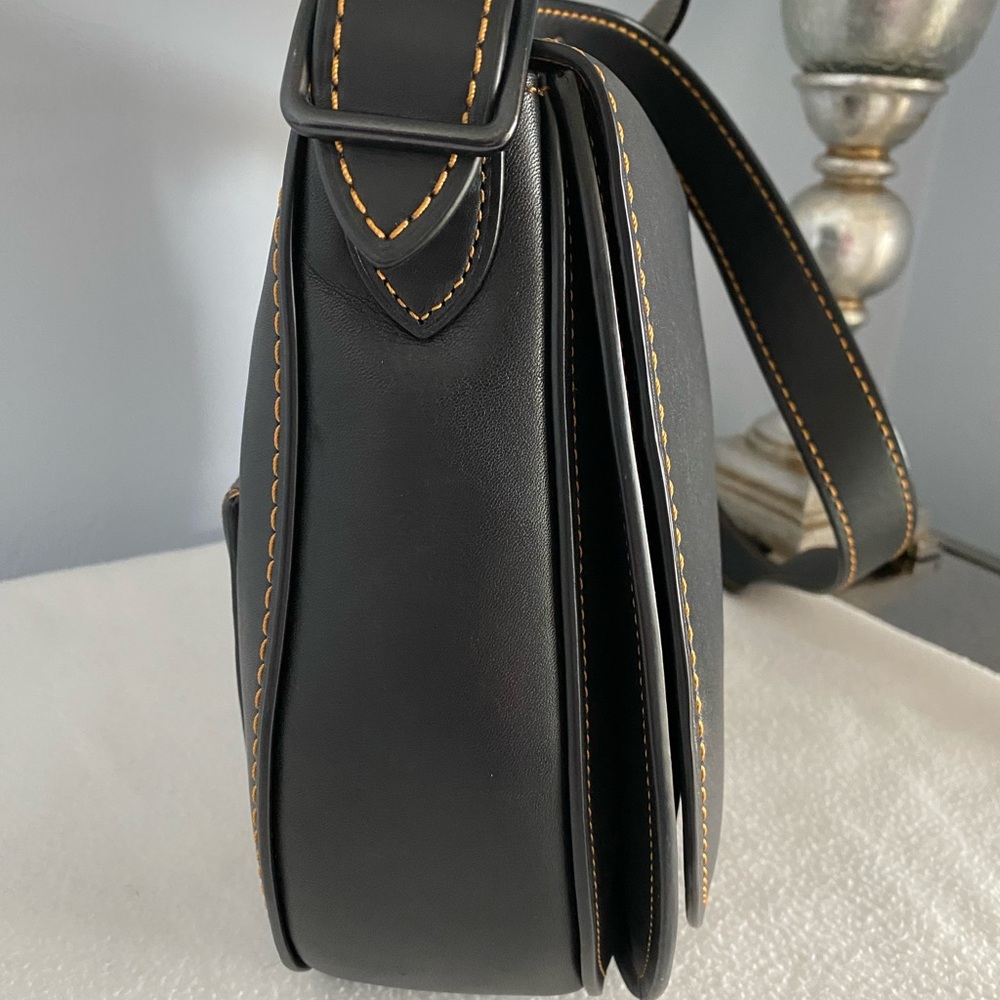 Coach 1941 Saddle Bag with contrasting stitching & matching 1941 Turnlock Wallet - Picture 16 of 16
